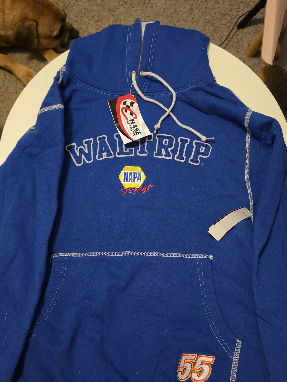 NAPA Racing Men's Blue Hooded Sweatshirt NWT Size Small
